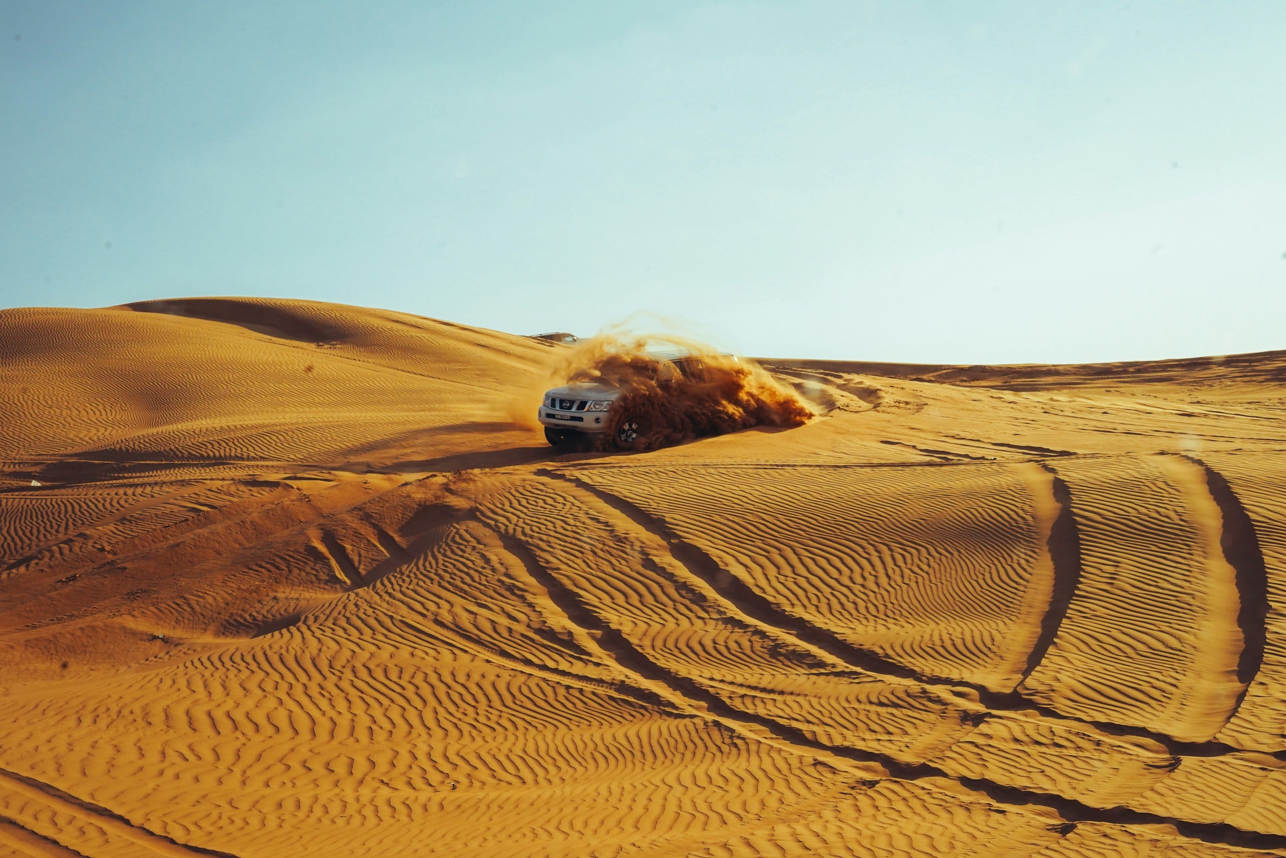 Dune bashing in the Dubai desert
