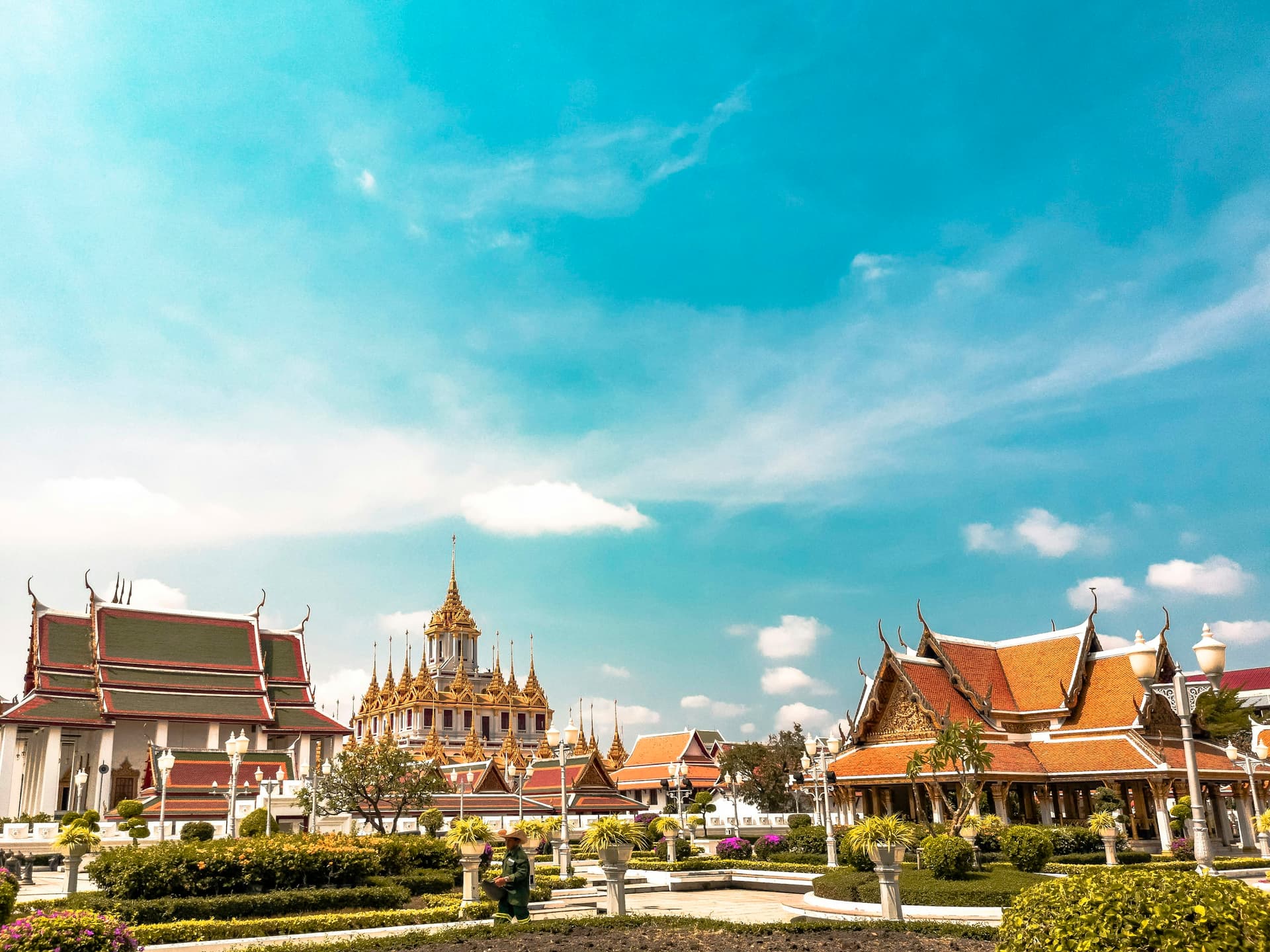 Wat Arun di tepi Sungai Chao Phraya, Bangkok